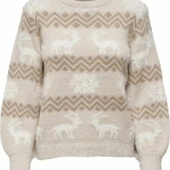 ONLY ONLXMAS FAIRISLE L/S PULLOVER KNT Dames Trui - Maat M