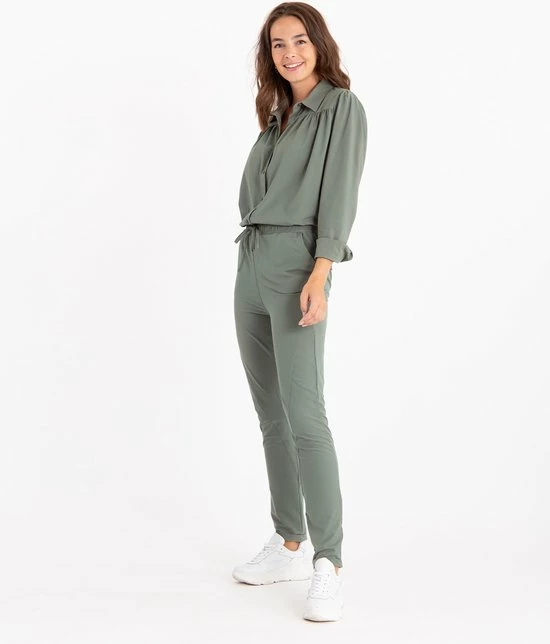 Groene Blouse Van Je M'appelle - Dames - Travelstof - Maat S - 5 Maten Beschikbaar 3 Groene Blouse Van Je M'appelle - Dames - Travelstof - Maat S - 5 Maten Beschikbaar - Afbeelding 3