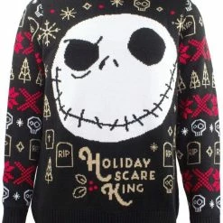 Disney The Nightmare Before Christmas Kersttrui -L- Holiday Scare King Zwart