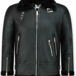 Z DESIGN Dames Lammy Coat Winterjas- Zwart