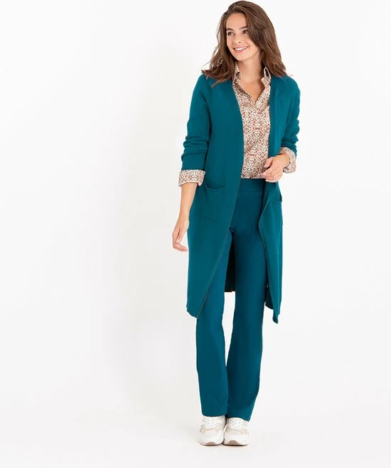 Blauwe Broek/Pantalon Van Je M'appelle - Dames - Travelstof - Maat 2XL - 7 Maten Beschikbaar 2 Blauwe Broek/Pantalon Van Je M'appelle - Dames - Travelstof - Maat 2XL - 7 Maten Beschikbaar - Afbeelding 2
