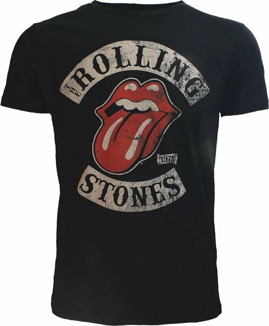 POPMERCH The Rolling Stones 1978 Tour T-Shirt Zwart - Officiële Merchandise 1 POPMERCH The Rolling Stones 1978 Tour T-Shirt Zwart - Officiële Merchandise
