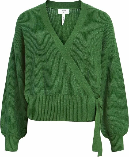 Object Vest Objmalena L/s Wrap Cardigan Noos 23039236 Artichoke Green/melange Dames Maat - S 5 Object Vest Objmalena L/s Wrap Cardigan Noos 23039236 Artichoke Green/melange Dames Maat - S - Afbeelding 5