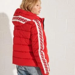 Superdry Dames Hooded Spirit Taped Puffer -Dameskleding Verkoop 550x670 20