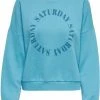 Only Trui Onlweekday L/s Cirkel Box Swt 15274668 Horizon Blue/saturday Dames Maat - M