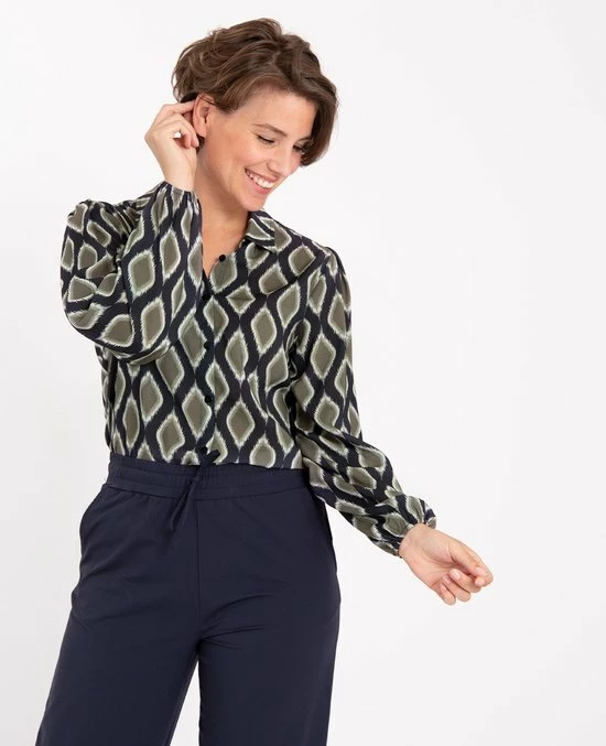 Blauwe Blouse Van Je M'appelle - Dames - Maat 2XL - 3 Maten Beschikbaar 5 Blauwe Blouse Van Je M'appelle - Dames - Maat 2XL - 3 Maten Beschikbaar - Afbeelding 5