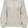 Only Trui Onlsif Freja L/s Pullover Knt 15259158 Pumice Stone/w. Melange Dames Maat - XL