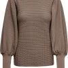 ONLY ONLGINNIE L/S PUFF PULLOVER KNT Dames Trui - Maat M