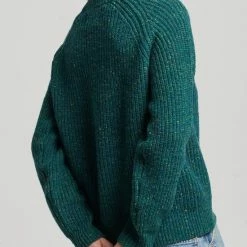 Superdry Tweed Rib Crew Trui Vrouwen - Maat 42-44 -Dameskleding Verkoop 550x683 1