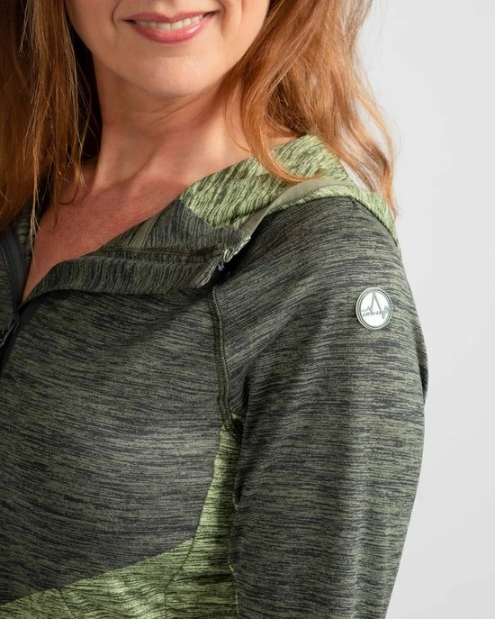 Life-Line - Emani Dames Fleece Vest Dames - Groen - Outdoorvest - Wandelvest - Fleece Groen 3 Life-Line - Emani Dames Fleece Vest Dames - Groen - Outdoorvest - Wandelvest - Fleece Groen - Afbeelding 3