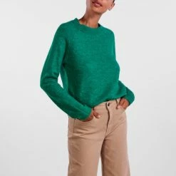 PIECES PCJULIANA LS O-NECK KNIT NOOS BC Dames Trui - Maat M