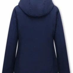 Gentile Bellini Korte Jas Dames Met Capuchon - Blauw 6 Gentile Bellini Korte Jas Dames Met Capuchon - Blauw -Dameskleding Verkoop 550x700 13