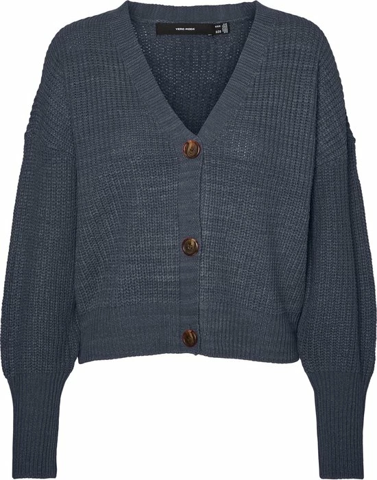 VERO MODA VMLEA LS V-NECK CUFF CARDIGAN NOOS Dames Vest - Maat L 1 VERO MODA VMLEA LS V-NECK CUFF CARDIGAN NOOS Dames Vest - Maat L
