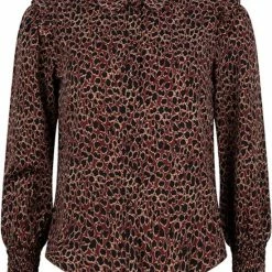 Lofty Manner Blouse Blouse Lise Mx56 1 Leopard Print Dames Maat - XS