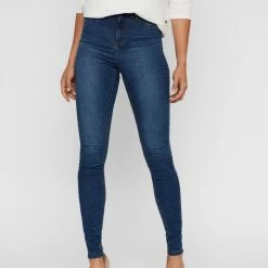 Noisy May NMCALLIE HW SKINNY JEANS VI021MB NOOS Dames Jeans - Maat 30 -Dameskleding Verkoop 550x702 3