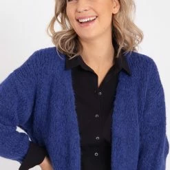 Blauwe Vest Van Je M'appelle - Dames - Maat One Size - 1 Maat Beschikbaar 14 Blauwe Vest Van Je M'appelle - Dames - Maat One Size - 1 Maat Beschikbaar -Dameskleding Verkoop 550x702 4