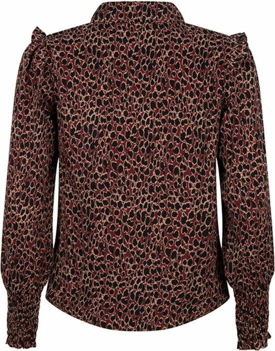 Lofty Manner Blouse Blouse Lise Mx56 1 Leopard Print Dames Maat - XS 2 Lofty Manner Blouse Blouse Lise Mx56 1 Leopard Print Dames Maat - XS - Afbeelding 2