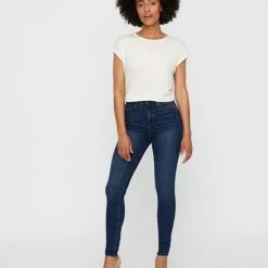 VERO MODA VMSOPHIA HW SKINNY JEANS MD BL NOOS Dames Jeans - Maat L -Dameskleding Verkoop 550x703 11