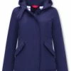 Gentile Bellini Korte Jas Dames Met Capuchon - Blauw