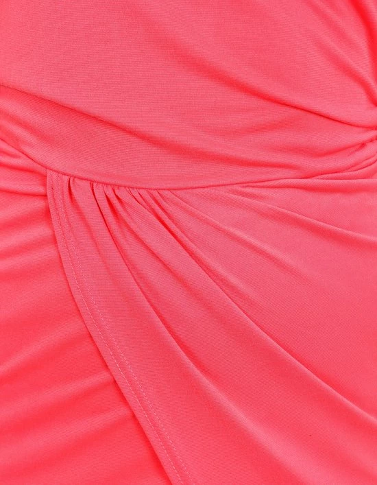 Produkt John Zack Coral, Asymmetrische Mini-jurk / XXL 4 Produkt John Zack Coral, Asymmetrische Mini-jurk / XXL - Afbeelding 4