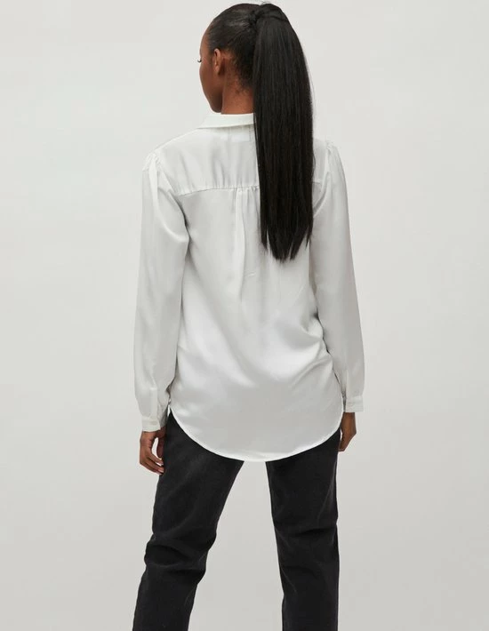 VILA VIELLETTE SATIN L/S SHIRT/SU - NOOS Dames Top - Maat 40 2 VILA VIELLETTE SATIN L/S SHIRT/SU - NOOS Dames Top - Maat 40 - Afbeelding 2