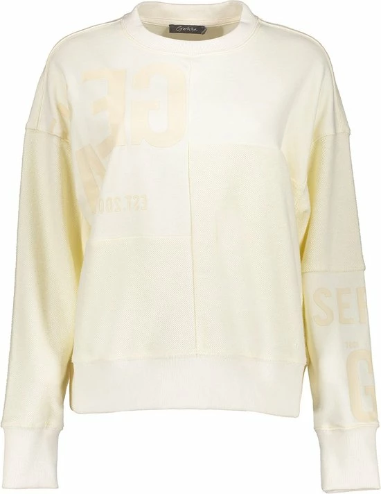 Geisha Trui Patchwork Crewneck Sweater 23509 10 Off-white Dames Maat - XL 3 Geisha Trui Patchwork Crewneck Sweater 23509 10 Off-white Dames Maat - XL - Afbeelding 3