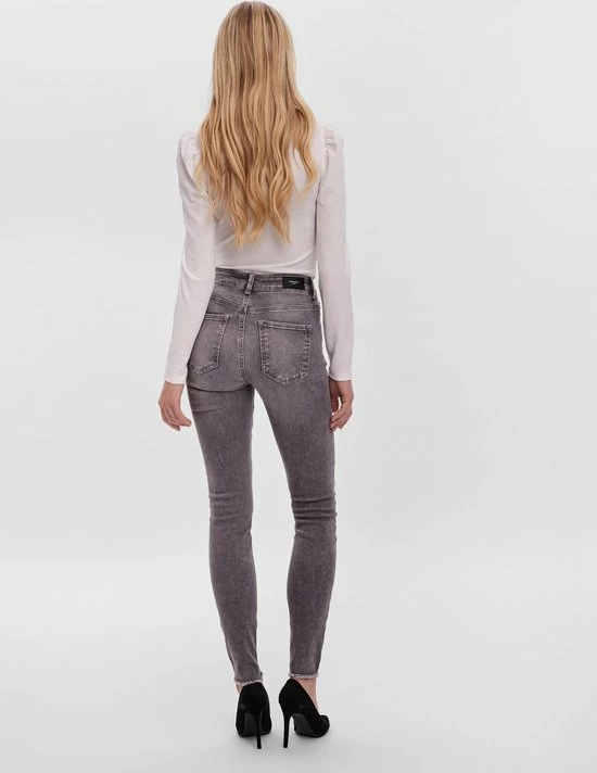 VERO MODA VMPEACH MR SKINNY ANK CUT RI2100 NOOS Dames Jeans - Maat S X L30 3 VERO MODA VMPEACH MR SKINNY ANK CUT RI2100 NOOS Dames Jeans - Maat S X L30 - Afbeelding 3