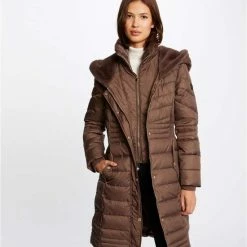 Sam Denim Gewatteerde Jas Met Capuchon Giller "Color: Choco","Size: 44"