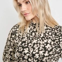 TAIFUN Dames Midi-jurk Met Bloemendessin Oak Gemustert-44 10 TAIFUN Dames Midi-jurk Met Bloemendessin Oak Gemustert-44 -Dameskleding Verkoop 550x715 15