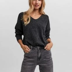 Vero Moda Trui Vmdoffy Ls V-neck Blouse Ga Noos 10252090 Black Dames Maat - L 19 Vero Moda Trui Vmdoffy Ls V-neck Blouse Ga Noos 10252090 Black Dames Maat - L -Dameskleding Verkoop 550x718 3