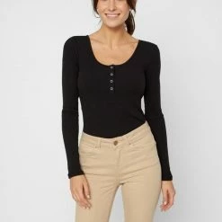 PIECES PCKITTE LS TOP NOOS BC Dames Top - Maat XS -Dameskleding Verkoop 550x721 7