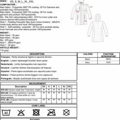 Kariban Parka Dames Met Capuchon K6129, Navy Blauw, Maat M -Dameskleding Verkoop 550x723 3