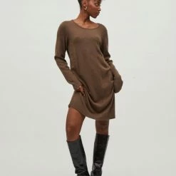 VILA VIRIL L/S KNIT DRESS - NOOS Dames Jurk - Maat S