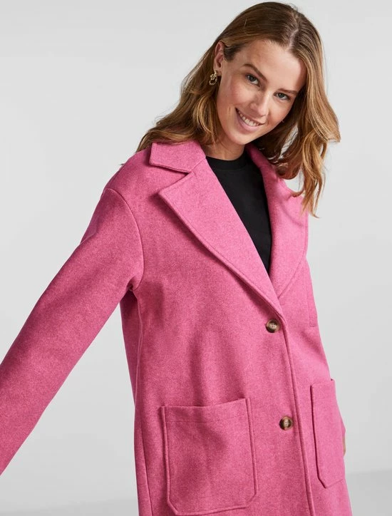 Pieces Jas Pcnili Long Coat 17128918 Rose Violet/melange Dames Maat - L 6 Pieces Jas Pcnili Long Coat 17128918 Rose Violet/melange Dames Maat - L - Afbeelding 6