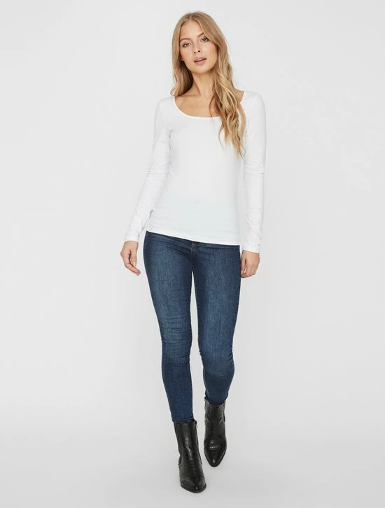 VERO MODA VMMAXI MY LS SOFT UNECK NOOS Dames T-shirt - Maat L 3 VERO MODA VMMAXI MY LS SOFT UNECK NOOS Dames T-shirt - Maat L - Afbeelding 3