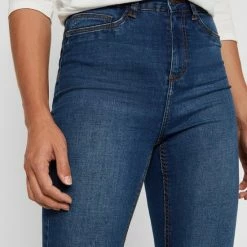 Noisy May NMCALLIE HW SKINNY JEANS VI021MB NOOS Dames Jeans - Maat 30 -Dameskleding Verkoop 550x732 9