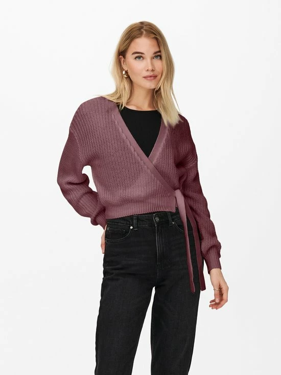 ONLY ONLBREDA WRAP L/S CARDIGAN KNT NOOS Dames Trui - Maat XL 4 ONLY ONLBREDA WRAP L/S CARDIGAN KNT NOOS Dames Trui - Maat XL - Afbeelding 4