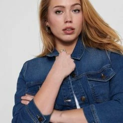 ONLY CARMAKOMA CARWESPA LIFE DENIM JACKET MBD NOOS Dames Jas - Maat 44 -Dameskleding Verkoop 550x733 136