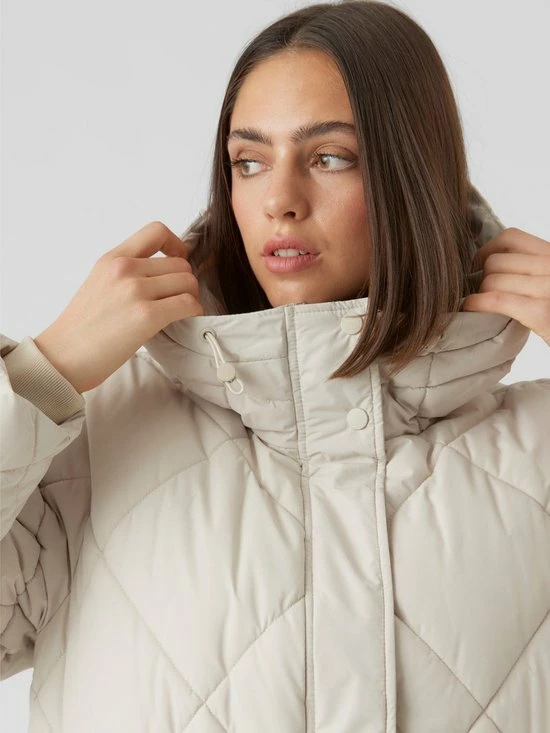 Vero Moda Jas Vmadelaloa Long Coat Ga Boos 10267606 Oatmeal Dames Maat - XS 2 Vero Moda Jas Vmadelaloa Long Coat Ga Boos 10267606 Oatmeal Dames Maat - XS - Afbeelding 2