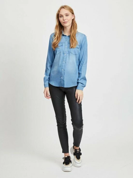 VILA VIBISTA DENIM SHIRT/SU-NOOS Dames Blouse - Maat L 10 VILA VIBISTA DENIM SHIRT/SU-NOOS Dames Blouse - Maat L - Afbeelding 10