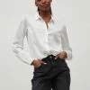 VILA VIELLETTE SATIN L/S SHIRT/SU - NOOS Dames Top - Maat 40