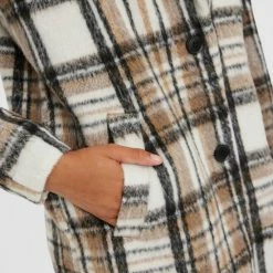 Vero Moda Jas Vmcassandra Check Coat Boos 10270221 Oatmeal Dames Maat - XL -Dameskleding Verkoop 550x733 258