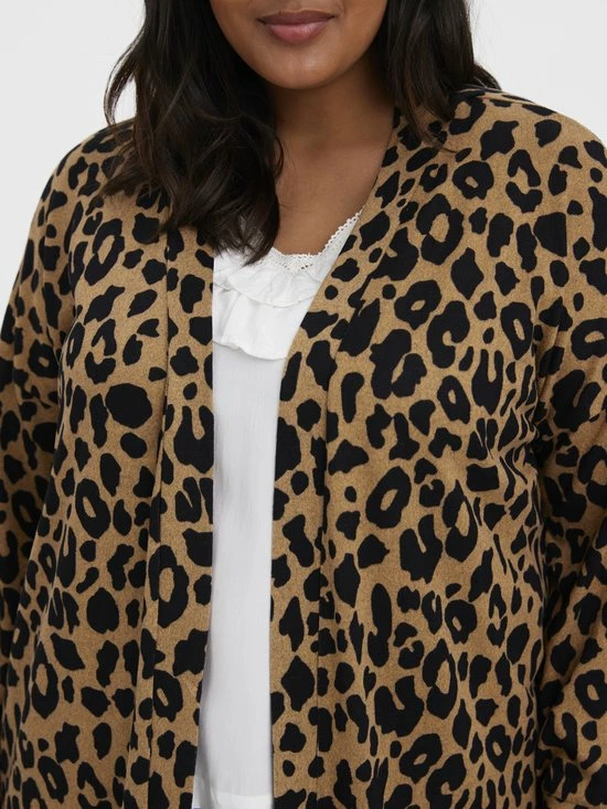 VERO MODA Curve VERO MODA VMOLIVIA LS OPEN LONG CARDIGAN BOO CURVE Dames Vest - Maat 48-50 5 VERO MODA Curve VERO MODA VMOLIVIA LS OPEN LONG CARDIGAN BOO CURVE Dames Vest - Maat 48-50 - Afbeelding 5