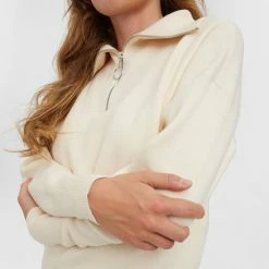 Vero Moda Trui Vmsaba Stripe Ls Highneck Blouse Ga 10269246 Birch Dames Maat - M -Dameskleding Verkoop 550x733 299