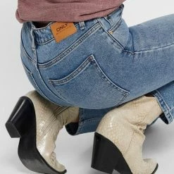 ONLY EMILY LIFE High Waist Straight Fit Dames Jeans - Maat 29 X L32 -Dameskleding Verkoop 550x733 326