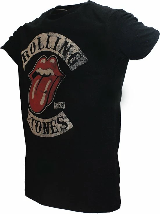 POPMERCH The Rolling Stones 1978 Tour T-Shirt Zwart - Officiële Merchandise 2 POPMERCH The Rolling Stones 1978 Tour T-Shirt Zwart - Officiële Merchandise - Afbeelding 2