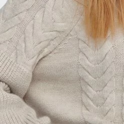 Only Trui Onlsif Freja L/s Pullover Knt 15259158 Pumice Stone/w. Melange Dames Maat - XL -Dameskleding Verkoop 550x733 420