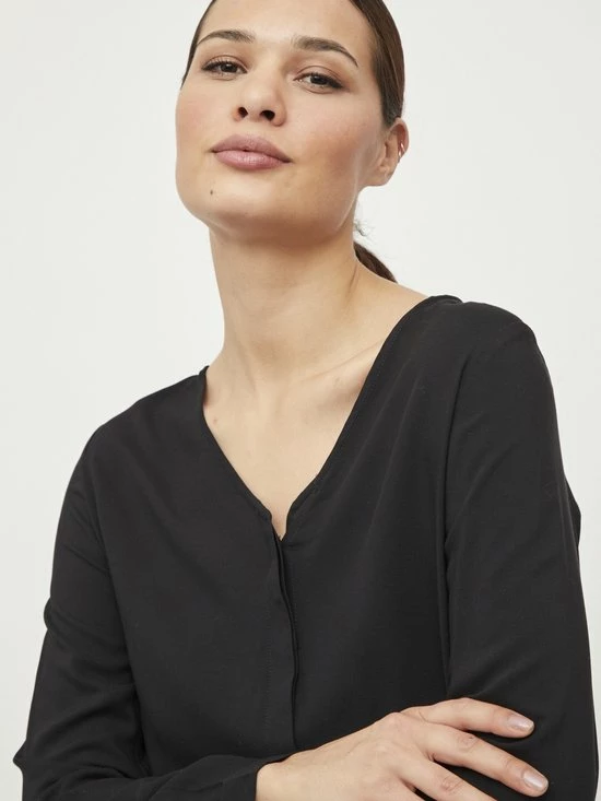 VILA VIPAYA V-NECK L/S SHIRT/SU - NOOS Dames Blouse - Maat 34 5 VILA VIPAYA V-NECK L/S SHIRT/SU - NOOS Dames Blouse - Maat 34 - Afbeelding 5
