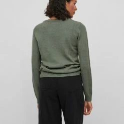 Vila Trui Viril O-neck L/s Knit Top - Noos 14054177 Laurel Wreath Dames Maat - S -Dameskleding Verkoop 550x733 481