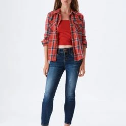 LTB Jeans LTB Senta Zip Jeans Volwassenen Donkerblauw -Dameskleding Verkoop 550x733 5